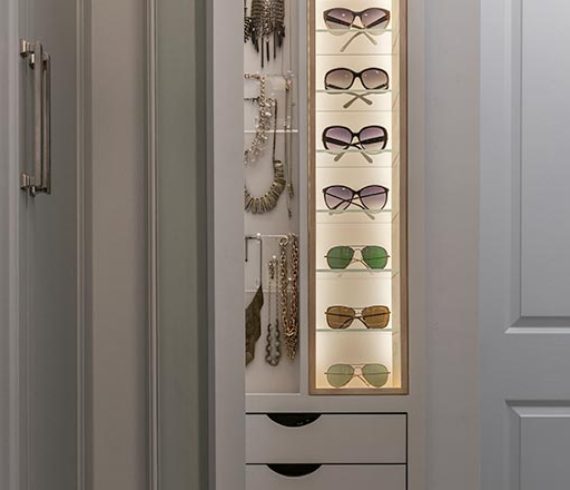 Custom Closet Accessory Storage